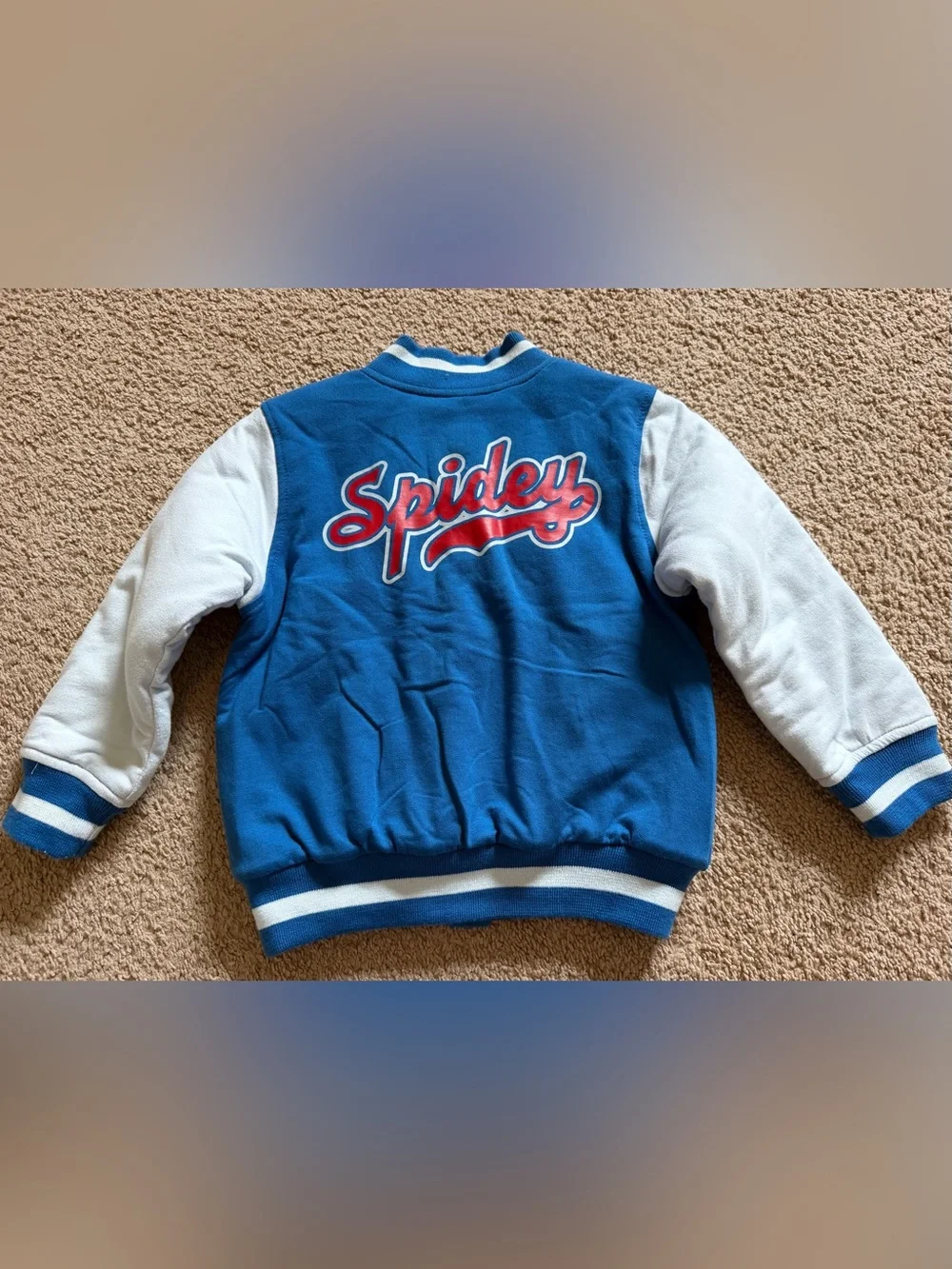 Spider-Man 🕸️ Toddler Boy Varsity Jacket size 3T